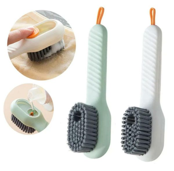 Multi-purpose Shoe Brush Soft Bristle Automatic Liquid Long Handle Cleaning Brus