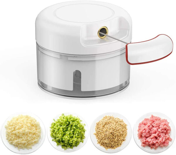 Mini Powerful Meat Grinder Hand-power Food Chopper Mincer Mixer Blender Chop Mea